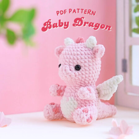 Baby Dragon Crochet Pattern, Valentine Pattern Tutorials, Rosie The Dragon Crochet Pattern, Adorable Dragon Crochet Pattern