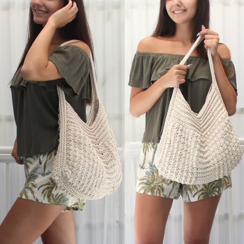 il_794xN.1556684094_1gcp Crochet bag pattern-MACIE bag-Crochet handbag pattern-Crochet boho bag-Beach bag-Crochet tote-Market bag-Handmade bag-Crochet bag purse PDF - Image 1