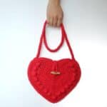 Crochet bag pattern-VALENTINA bag-Crochet handbag pattern PDF-Crochet bag-Heart bag-Crochet handbag-Valentine bag-Crochet handmade bag purse - Image 3