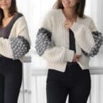 Crochet pattern-NAOMI Crochet cardigan pattern PDF-Women crochet pattern-bobble pullover pattern top- crochet bobble cardigan-7 sizes XS-3XL - Image 9