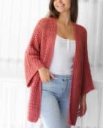 Crochet pattern-NALA Crochet cardigan pattern top PDF-sweater women crochet pattern-pullover pattern top crochet lace cardigan-7sizes XS-3XL - Image 10