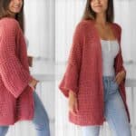 Crochet pattern-NALA Crochet cardigan pattern top PDF-sweater women crochet pattern-pullover pattern top crochet lace cardigan-7sizes XS-3XL - Image 7