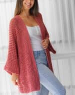Crochet pattern-NALA Crochet cardigan pattern top PDF-sweater women crochet pattern-pullover pattern top crochet lace cardigan-7sizes XS-3XL - Image 5