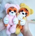 Crochet PATTERN tiger in pyjamas, Amigurumi tutorial in English - Image 3
