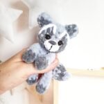 Crochet PATTERN Raccoon, Amigurumi tutorial PDF in English