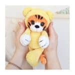 Crochet PATTERN tiger in pyjamas, Amigurumi tutorial in English - Image 7