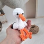 Crochet PATTERN little stork, Amigurumi tutorial PDF in English