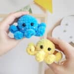 Crochet PATTERN octopus keychain, no sew, Amigurumi tutorial PDF in English, toy amigurumi handmade children's gift for the Christmas decor - Image 4