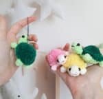 Crochet PATTERN Turtle keychain, no sew, Amigurumi tutorial PDF in English - Image 7