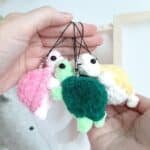 Crochet PATTERN Turtle keychain, no sew, Amigurumi tutorial PDF in English