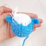 Crochet PATTERN Whale keychain, no sew, Amigurumi tutorial PDF in English - Image 9