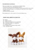 Crochet PATTERN donkey, Amigurumi tutorial PDF in English, crochet puppy crochet pattern PDF Christmas gift Baby shower dog crochet pattern - Image 5