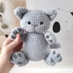 Crochet PATTERN Cat, Kitten, Amigurumi tutorial PDF in English - Image 9