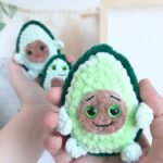 Crochet PATTERN Avocado, Amigurumi tutorial PDF in English, toy amigurumi handmade children's gift for the Christmas decor - Image 9