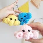 Crochet PATTERN octopus keychain, no sew, Amigurumi tutorial PDF in English, toy amigurumi handmade children's gift for the Christmas decor