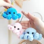 Crochet PATTERN octopus keychain, no sew, Amigurumi tutorial PDF in English, toy amigurumi handmade children's gift for the Christmas decor - Image 8