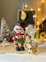 Crochet pattern for Christopher the Snowman christmas toy, PDF English, Korean amigurumi - Image 3