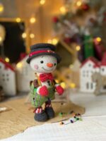 Crochet pattern for Christopher the Snowman christmas toy, PDF English, Korean amigurumi - Image 4