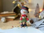 Crochet pattern for Christopher the Snowman christmas toy, PDF English, Korean amigurumi - Image 5