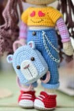 Crochet pattern for doll Sophia, Amigurumi, PDF English amigurumi - Image 5