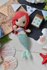 Crochet pattern for doll Mermaid Princess PDF English, France, Spanish amigurumi - Image 4