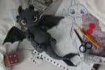 Crochet pattern for black dragon PDF English, Spanish, France amigurumi - Image 2
