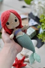 Crochet pattern for doll Mermaid Princess PDF English, France, Spanish amigurumi - Image 8