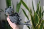 Crochet pattern for black dragon PDF English, Spanish, France amigurumi - Image 6
