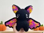 Mixed Color Bat Crochet Pattern, Mixed Color Bat Halloween Crochet Pattern, Mixed Color Bat Halloween Amigurumi Crochet Pattern - Image 2