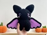 Mixed Color Bat Crochet Pattern, Mixed Color Bat Halloween Crochet Pattern, Mixed Color Bat Halloween Amigurumi Crochet Pattern - Image 6