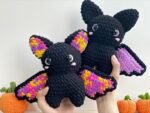 Mixed Color Bat Crochet Pattern, Mixed Color Bat Halloween Crochet Pattern, Mixed Color Bat Halloween Amigurumi Crochet Pattern - Image 4
