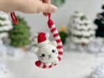 Christmas Car Hanging Crochet Pattern, Amigurumi Crochet Patterns, Candy Cat Car Hanging Crochet Pattern - Image 6