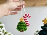 Christmas Car Hanging Crochet Pattern, Amigurumi Crochet Patterns, Car hanging x-mas pine Crochet Pattern - Image 3