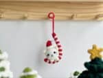 Christmas Car Hanging Crochet Pattern, Amigurumi Crochet Patterns, Candy Cat Car Hanging Crochet Pattern - Image 3