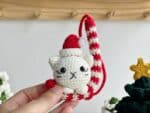 Christmas Car Hanging Crochet Pattern, Amigurumi Crochet Patterns, Candy Cat Car Hanging Crochet Pattern - Image 4