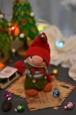 Crochet pattern for Christmas Gnome, PDF English, France amigurumi - Image 2