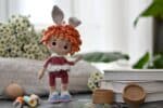 Crochet pattern for Girl- bunny doll PDF English, France amigurumi - Image 7
