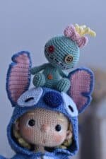 Combo 2in1 Crochet pattern for doll Fanny and monster costume PDF English amigurumi - Image 6