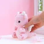 Valentine Triceratops Crochet Pattern, Dinosaur Crochet Pattern, Holiday Crochet Pattern, Valentine Pattern Tutorials - Image 5