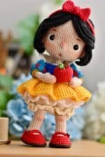 Princess Costume for Doll Fanny (Outfit only) PDF English amigurumi - Image 7