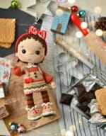 Crochet pattern for Gingerbread Baby the christmas toy, PDF English, France amigurumi xmas - Image 3