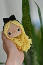 SET 2 in 1: Crochet pattern for doll Alice and Rabbit PDF English, Spanish amigurumi - Image 2