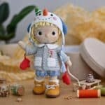 Snowman Costume for Doll Fanny (Outfit only) PDF English amigurumi