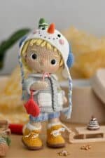 Snowman Costume for Doll Fanny (Outfit only) PDF English amigurumi - Image 7