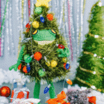 Cozy Christmas Tree Costume for the frog - Crochet Clothes Pattern - Image 4