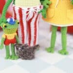 Family Outfit and Kids Crochet Pattern, PDF Amigurumi tutorial, Little Green Frog and Cute Tadpole - Image 4