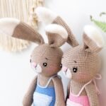 Crochet Twins Bunnies Pattern - Sleepy Bunny Amigurumi Toy - PDF Tutorial for Christmas Gift, Easter Decor, or Baby Shower Gift - Image 5