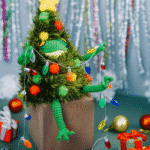 Cozy Christmas Tree Costume for the frog - Crochet Clothes Pattern - Image 5