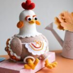 Adorable Hen Crochet Pattern - Amigurumi Chicken Toy DIY | Easter Decor Crochet PDF | Farmhouse Chicken Pattern for Spring Gifts - Image 8
