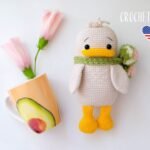 Crochet little duck, amigurumi bird crochet pattern, lovely duckling Easter decor - Image 5